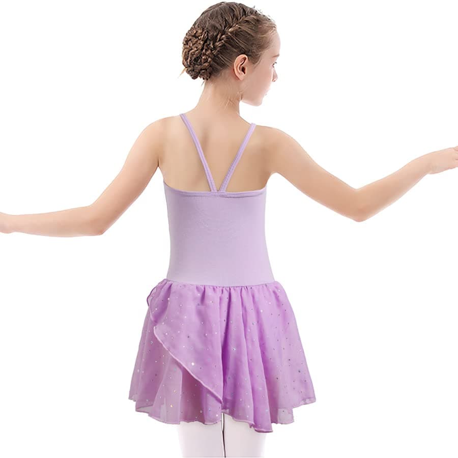 Nude Toddler Ballet Leotard and Skirt for Girls 2-10 Years