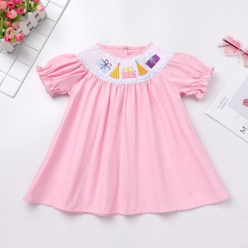 Smocked Bishop Dress for Baby Girls and Toddler Kids