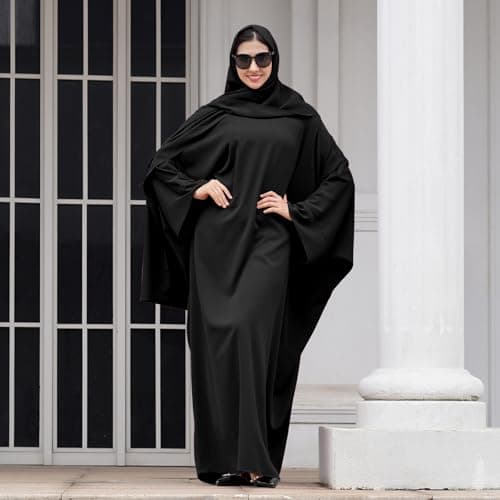 Abayas for Muslim Women - One-Piece Long Sleeve Islamic Prayer Dress