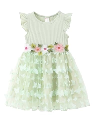PATPAT Girl's Tulle Tutu Party Dress Formal Flower Princess