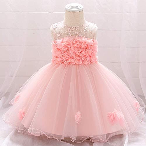 ODASDO Infant Flower Dress for Baby Girl Birthday Party Tutu Tulle