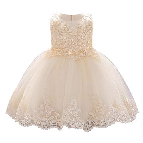 ODASDO Infant Flower Dress for Baby Girl Birthday Party Tutu Tulle
