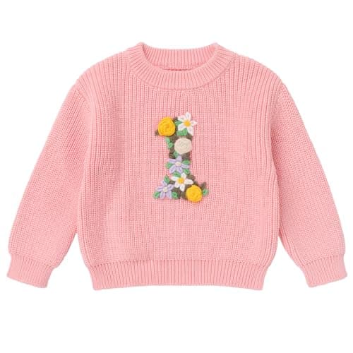 IDOPIP Toddler Girls' BohoEmbroidery Sweatshirt Outfit Fall Winter
