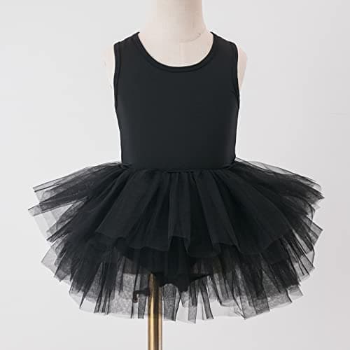Tutu.kk Girls' 4-Layer Ballet Tutu Leotard (12 Months - 7 Years)