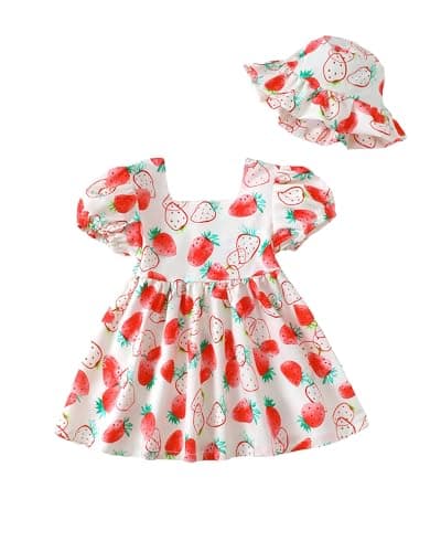 Sweetabby Boho Girl Summer Dress Ruffle Sundress