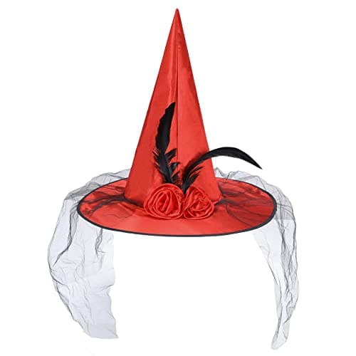 Witch Hat for Women & Girls Halloween Costume Decor Cosplay Party