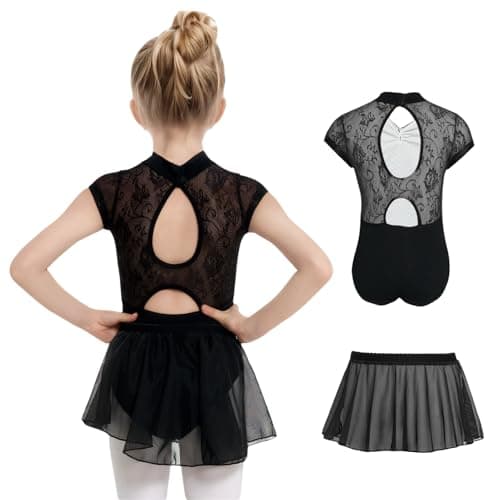 Gogokids Toddler Ballet Leotard with Shiny Skirt Combo