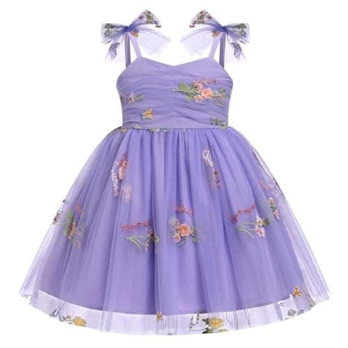 IBTOM CASTLE Toddler Flower Backless Tutu Dress for Girls Party & Cake Smash Birthday