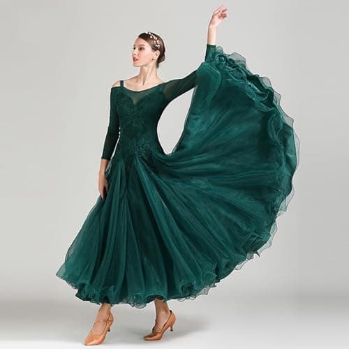 ORIDOOR Luxurious Lace Ballroom Dance Competition Dress