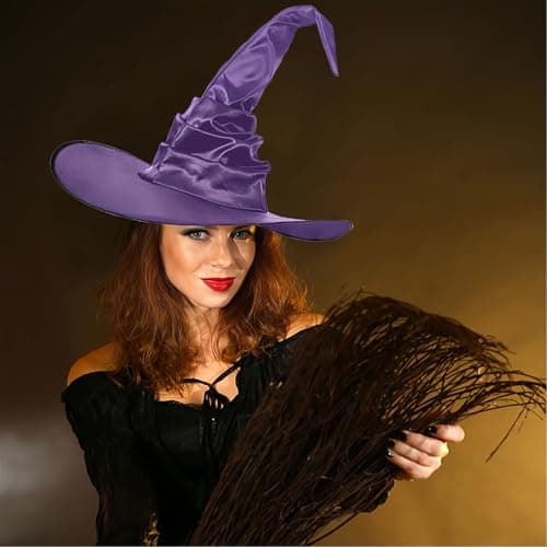 Detachable Witch Hat Headband for Women's Halloween Costume Party