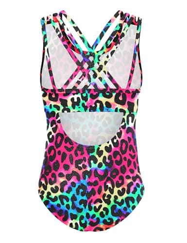 Arshiner Girls' Crisscross Straps Sleeveless Ballet Leotards