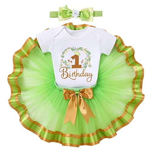 ODASDO Baby Girl's First Birthday 3-Piece Outfit