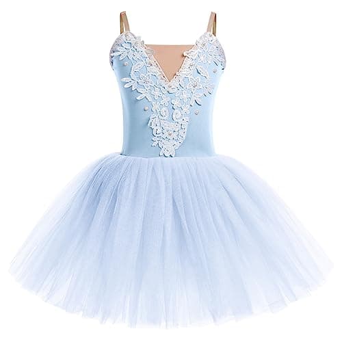 Girl's Velvet Tutu Ballet Dress - Spaghetti Straps Gymnastics Leotard