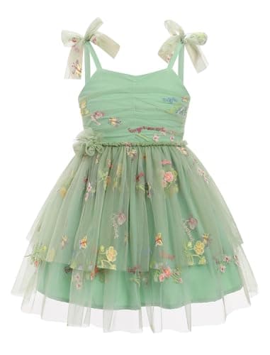 IBTOM CASTLE Toddler Flower Backless Tutu Dress for Girls Party & Cake Smash Birthday