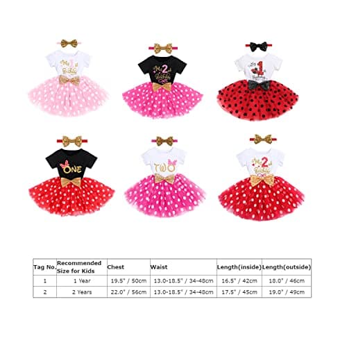 Baby Girl 1st/2nd Birthday Dress & Headband Set