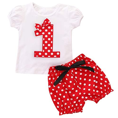ODASDO Baby Girl Toddler Kids Birthday Party Outfit