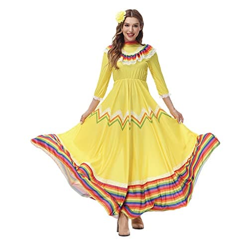 STIOEDYUAN Women's Traditional Senorita Halloween Costume Flower Headwear