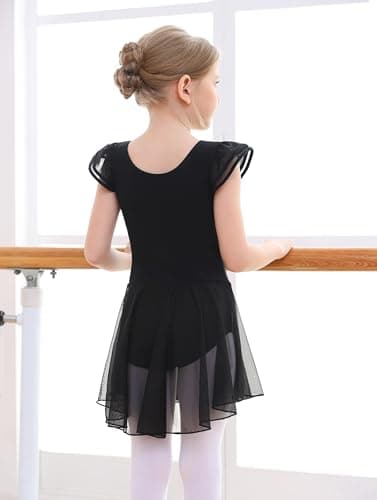 MdnMd Ballet Leotard with Skirt for Toddler Girls