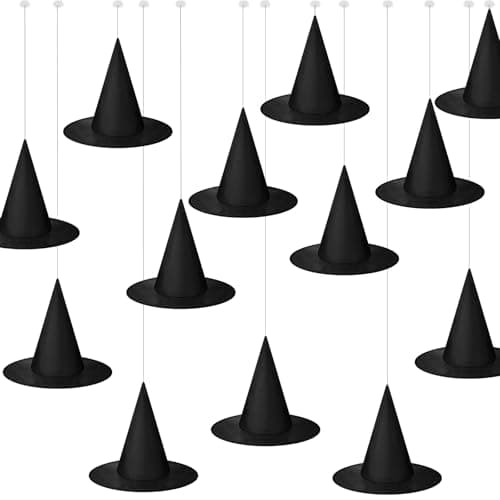 Satinior Witch Hat Halloween Costume with Rope Accessory