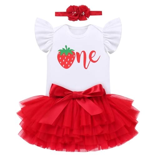 ODASDO Baby Girl Boho Rainbow 1st 2nd Birthday Cake Smash Outfit