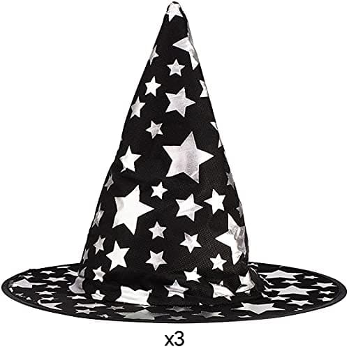 Big Mo's Toys Halloween Witch Hats for Kids – 10 Pack Varied Designs