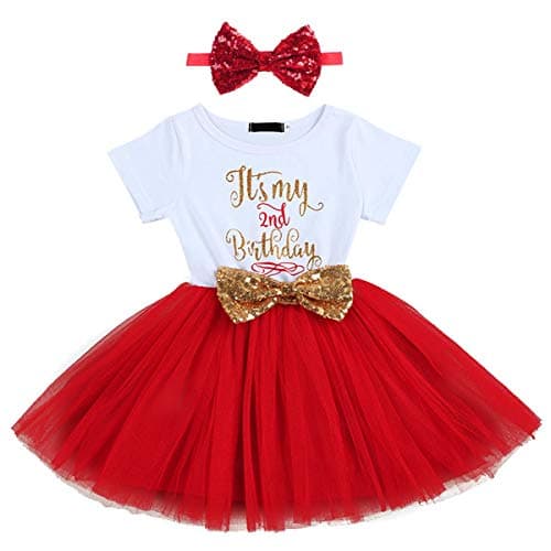 Baby Girl 1st/2nd Birthday Dress & Headband Set