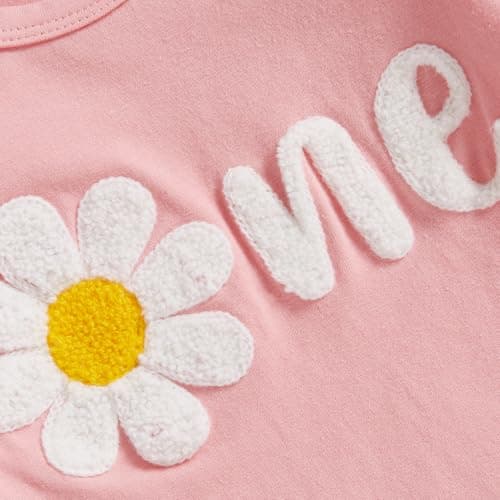 Cevoerf Baby Girl Daisy Theme Birthday Outfit Set