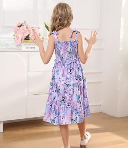 Kids4ever Girls Tiered Sundress with Pockets Summer Beachinte