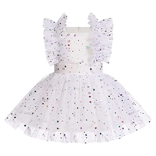 Newborn Infant Baby Girl Birthday Party Dress Romper