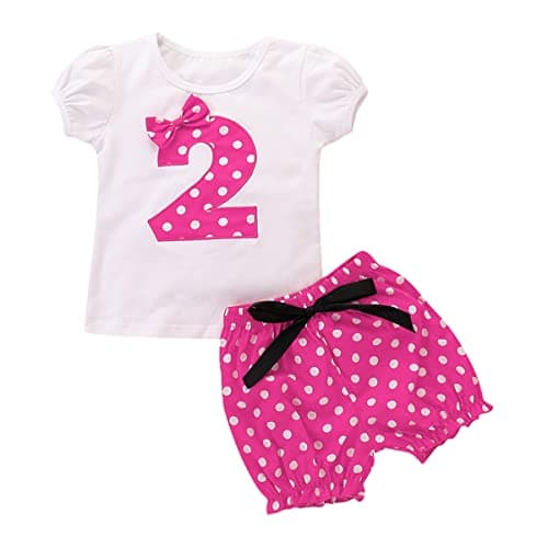 ODASDO Baby Girl Toddler Kids Birthday Party Outfit
