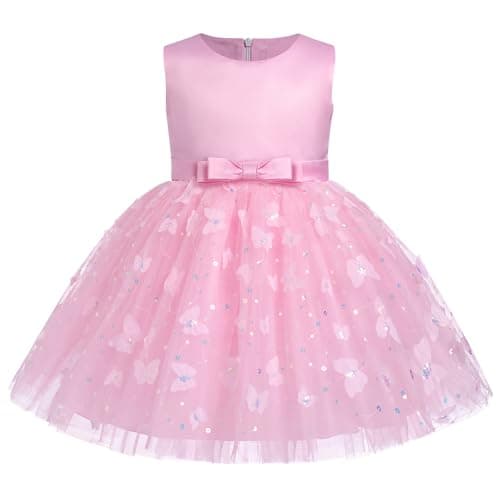 IDOPIP High-Low Tutu Dress for Toddler Princess Birthday Party