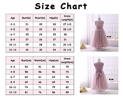 Flower Girl Dress for 2-13 Year Olds