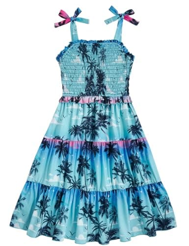 Kids4ever Girls Tiered Sundress with Pockets Summer Beachinte