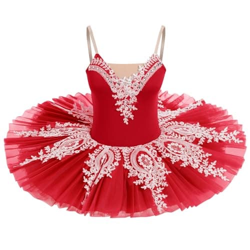 Professional Women's Swan Lake Ballet Dance Platter Tutu Dress Organdy Performancewear