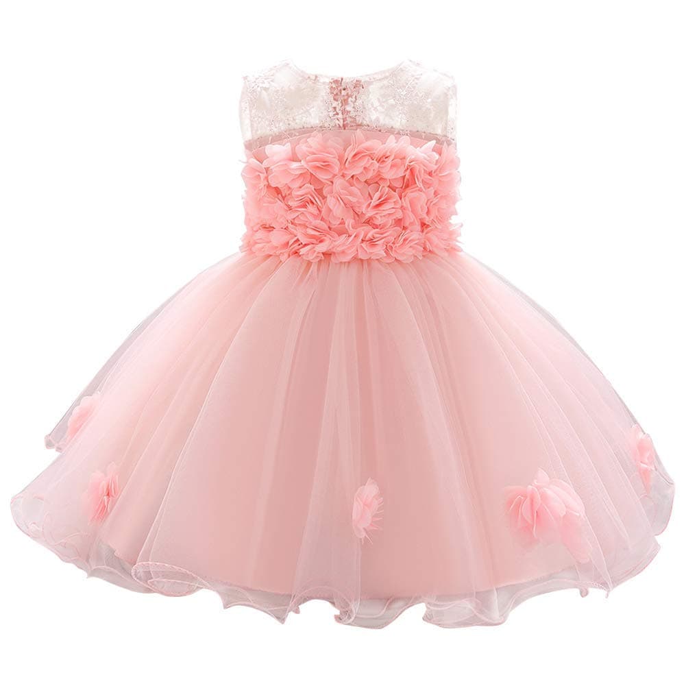 ODASDO Infant Flower Dress for Baby Girl Birthday Party Tutu Tulle