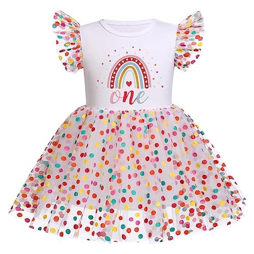 Newborn Infant Baby Girl Birthday Party Dress Romper
