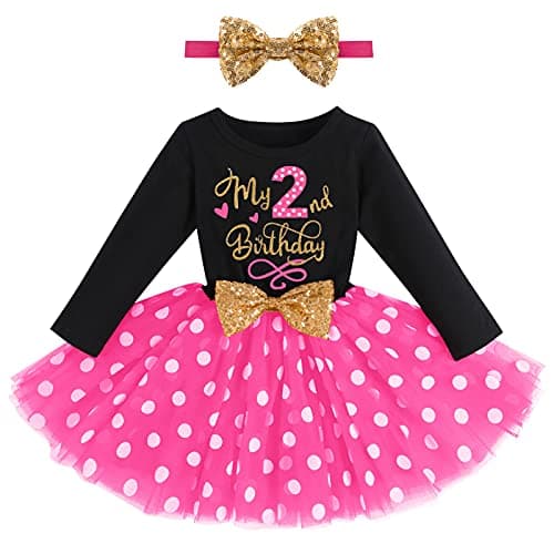 Refined Title: ODASDO Baby Girls Toddlers Birthday Tutu Dress Set