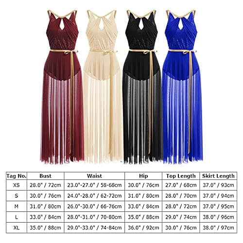 Lyrical Dance Costume for Women: Lace Leotard with Flowy Wrap Skirt