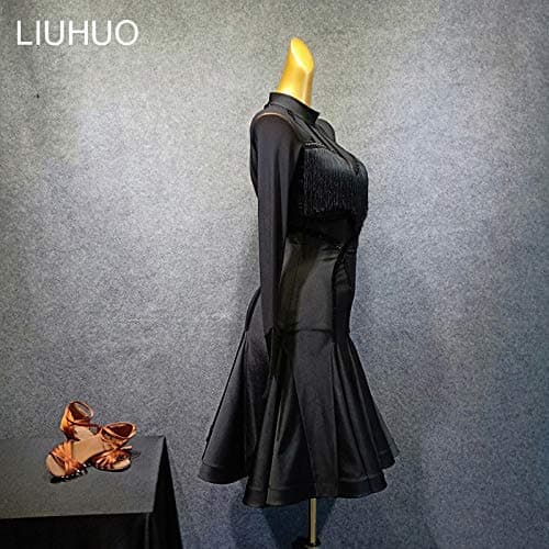 LiuHuo Women's Elegant Latin Dance Dress for Ballroom Practice