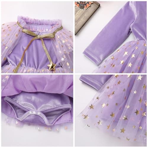 ODASDO Toddler Girls Halloween Witch Costume Set