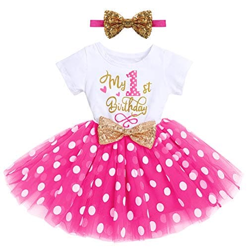 Baby Girl 1st/2nd Birthday Dress & Headband Set