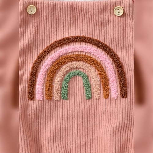 ODASDO Rainbow Boho Baby Girls First Birthday Outfit Romper & Headband Newborn Props