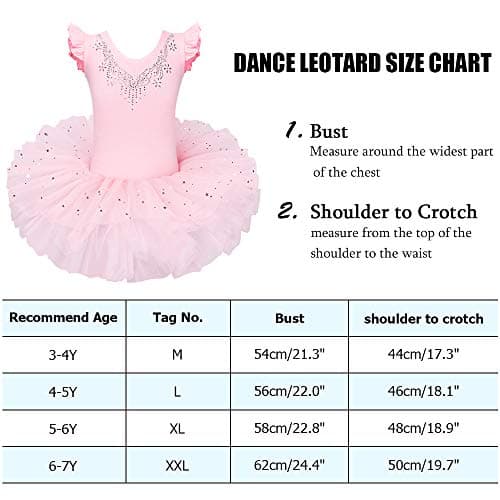 Ballet Leotards with Full Skirt for Girls