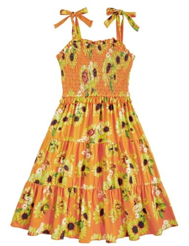 Kids4ever Girls Tiered Sundress with Pockets Summer Beachinte