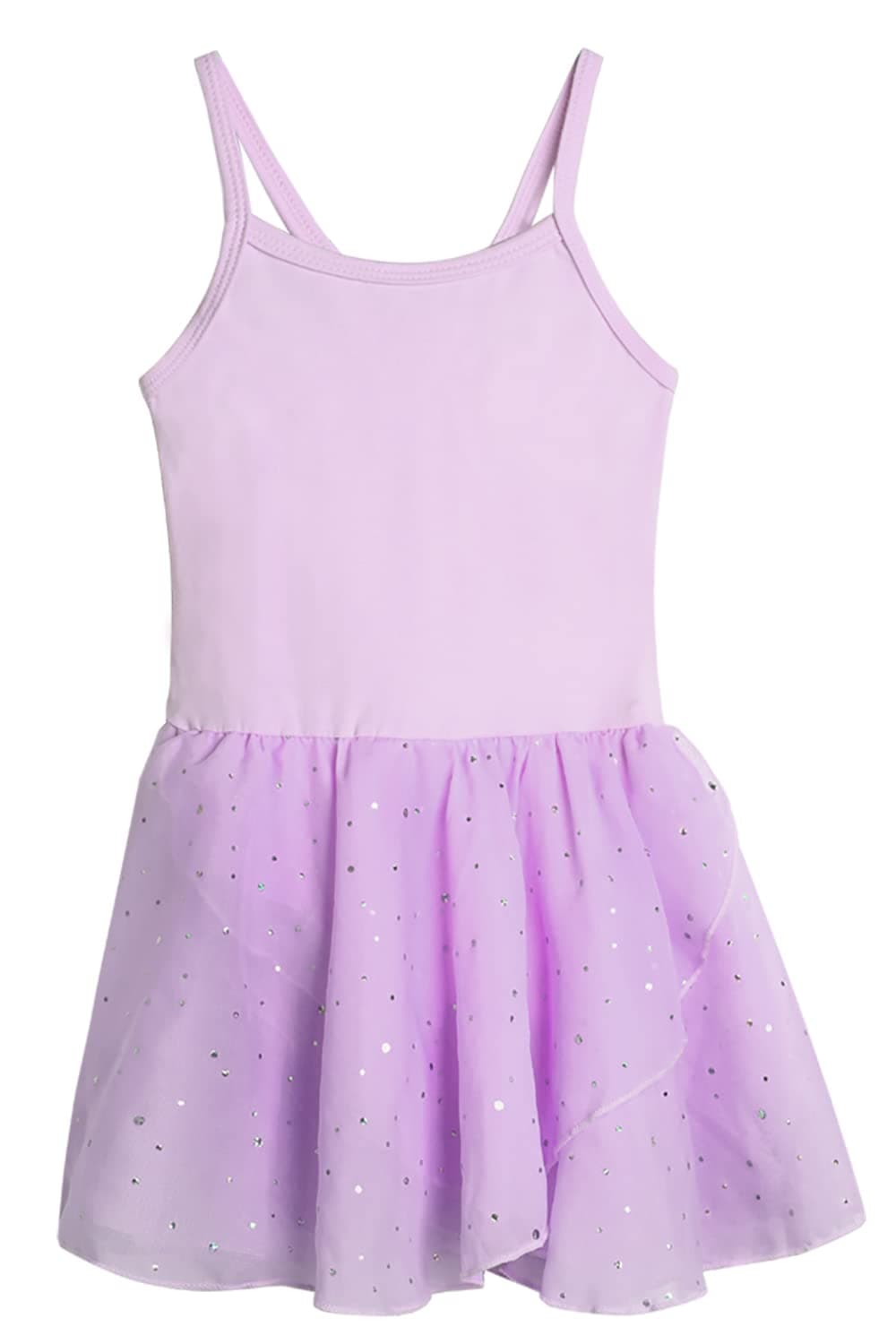 Nude Toddler Ballet Leotard and Skirt for Girls 2-10 Years