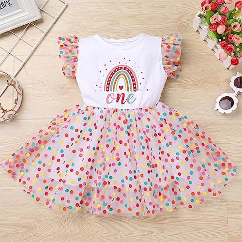 Newborn Infant Baby Girl 1/2 1st 2nd Birthday Party Dress