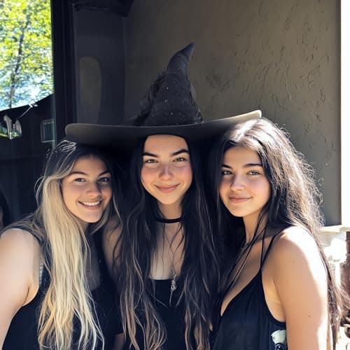 VZQI Black Lace Mesh Witch Hat for Women Adult Wizards Halloween