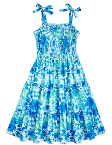 Kids4ever Girls Tiered Sundress with Pockets Summer Beachinte
