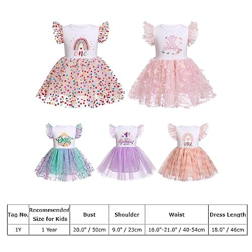 Newborn Infant Baby Girl 1/2 1st 2nd Birthday Party Dress