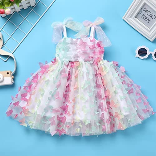 Toddler Girls' Birthday Party Dress with Bowknot and Tulle Tutu